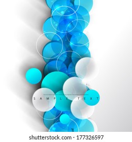 Simple Colorful Overlapping Circles Design Background