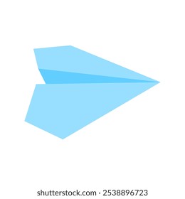 Simples colorido papel avião ilustração vetorial, ilustração colorida plano papel em vetor estilo plano