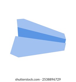 Simple colorful paper airplane vector illustration ,colorful paper plane illustration in flat style vector