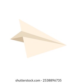 Simple colorful paper airplane vector illustration ,colorful paper plane illustration in flat style vector