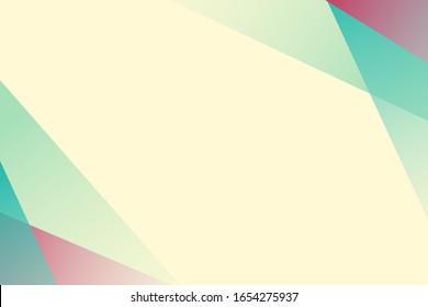 Simple Colorful Pastel Geometric Background Design, Purple Turquoise Gradient Wallpaper Template Vector