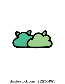 Simple and colorful plant vector