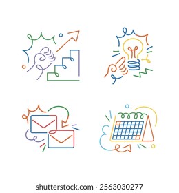 Simple Colorful Playful Lined Office Conceptual
