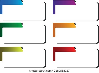 Plantilla de palabras de presentación simple y colorida que se utiliza habitualmente para el diseño gráfico o la presentación y la edición fotográfica