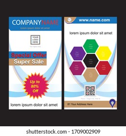 Simple Colorful printing and social media banner design