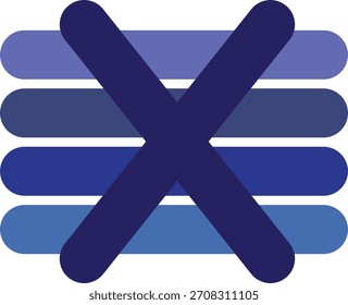 Simple but colorful rectangle icon design