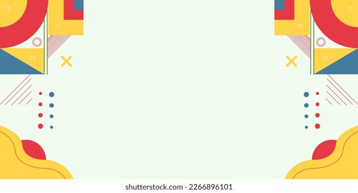 Simple colorful shape geometric background