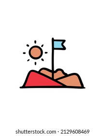 Simple and colorful space theme vector