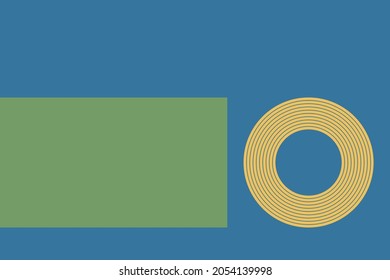 Geometría simple y colorida  fondo de estilo.Ilustración vectorial.