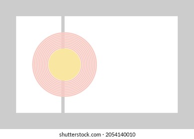 Geometría simple y colorida  fondo de estilo.Ilustración vectorial.