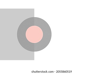 Geometría simple y colorida  fondo de estilo.Ilustración vectorial.