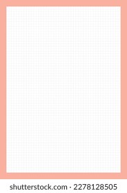 A simple, colorful style weekly planner. Note, scheduler, diary, calendar planner document template illustration.