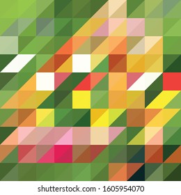 Simple colorful triangle vector background 