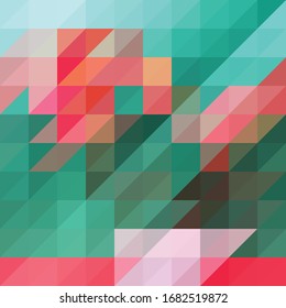 Simple colorful triangle vector background 