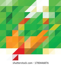Simple colorful triangle vector background 