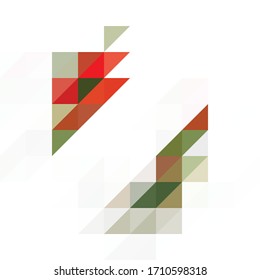 Simple colorful triangle vector background 