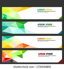 Simple Colorful Vector Banner Design