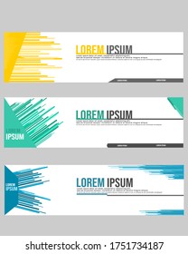 Simple Colorful Vector Banner Design