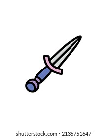 Simple and colorful wizard themed illustration