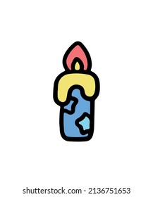 Ilustración con temas de asistente simple y colorido