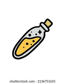 Simple and colorful wizard themed illustration