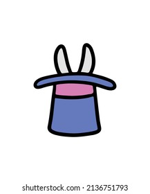 Simple and colorful wizard themed illustration