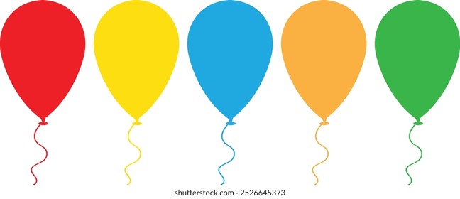 simple coloring ballon design vector illustration.