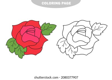 306 Rose outline easy Images, Stock Photos & Vectors | Shutterstock