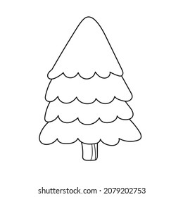 Página de coloreado simple. Dibujo gráfico de la ilustración del contorno vectorial de dibujos animados: libro de colorear para niños. Nivel sencillo