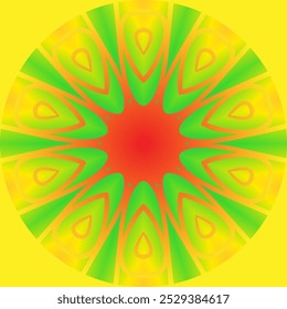 Simples colorido círculo pétala linha padrão padrão gradiente fundo 