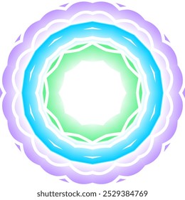 Fondo de gradiente de patrón de línea de pétalos de círculo colorido simple 