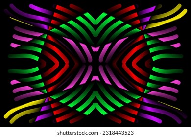 Simple colourful line art pattern for background wallpaper presentation 