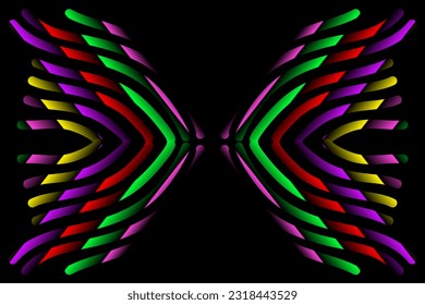 Simple colourful line art pattern for background wallpaper presentation 