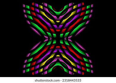 Simple colourful line art pattern for background wallpaper presentation 