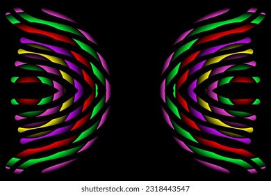 Simple colourful line art pattern for background wallpaper presentation 