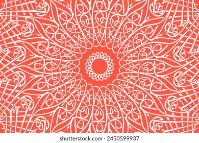 Simple colourful line art pattern of indonesian culture traditional tenun batik ethnic dayak ornament 