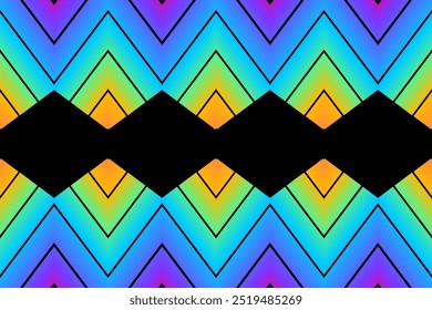 Simples colorido padrão de arte de linha gradiente plano de fundo sem costura 