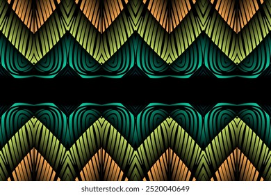 Simple colourful line art pattern gradient seamless background 