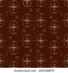 simple colourful pattern of combined circles flat design