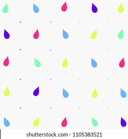 Simple and colourful of water drops and dots with illustration and vector design on top of beige background.
