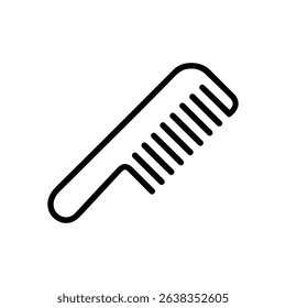 Simple comb icon with black lines icon illustration element