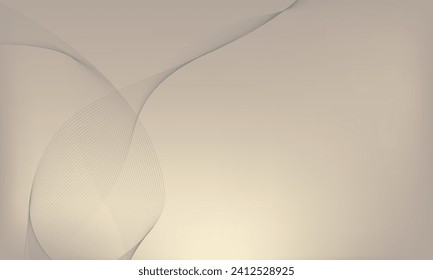 una sencilla combinación de líneas curvas con un fondo de crema dulce