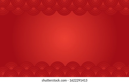 simple combination, red background illustration and wallpaper