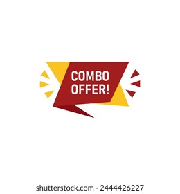 Simple Combo Offer! Symbol, Combo Offer! Banner Vektorgrafik.