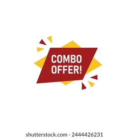 Icono de ¡Oferta combinada simple!, ¡Oferta combinada! Vector de Anuncio.