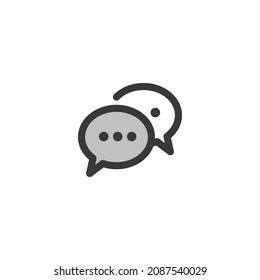 Simple Coment  icon. Isolated, new, simple line icon.