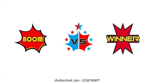 Simple comic expression bubble chat vector