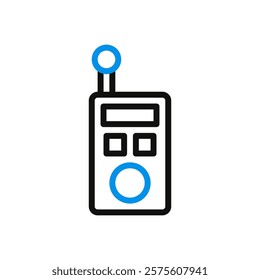 Simple Communication Radio Icon Illustration