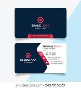 Simple company business card template