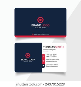 Simple company business card template